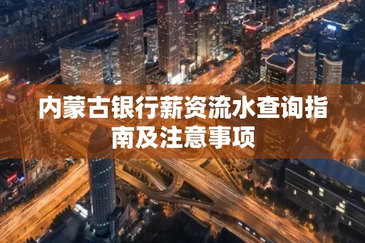 内蒙古银行薪资流水查询指南及注意事项