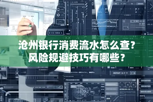 沧州银行消费流水怎么查?风险规避技巧有哪些?