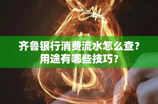 齐鲁银行消费流水怎么查?用途有哪些技巧?
