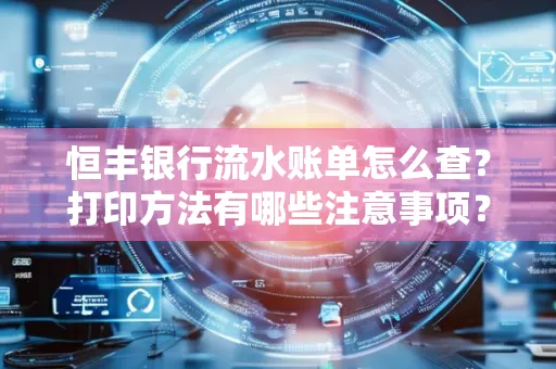 恒丰银行流水账单怎么查？打印方法有哪些注意事项？