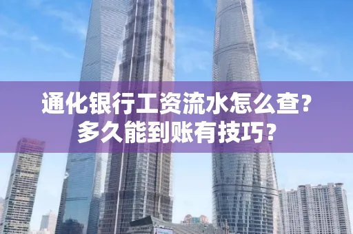 通化银行工资流水怎么查？多久能到账有技巧？