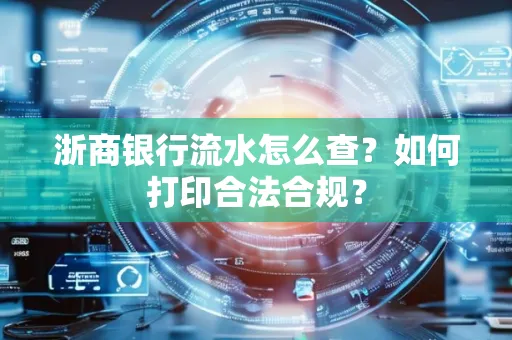 浙商银行流水怎么查？如何打印合法合规？