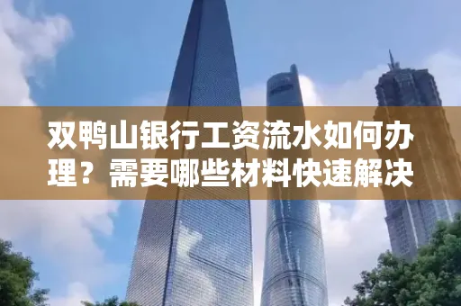 双鸭山银行工资流水如何办理?需要哪些材料快速解决