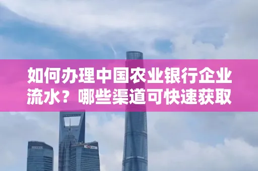 如何办理中国农业银行企业流水?哪些渠道可快速获取?