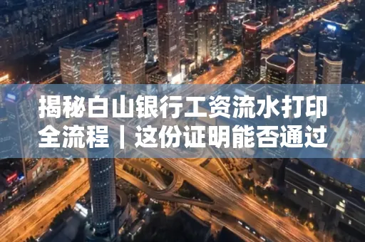 揭秘白山银行工资流水打印全流程|这份证明能否通过审核?