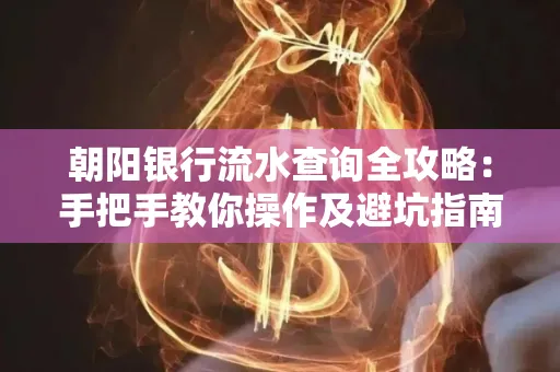 朝阳银行流水查询全攻略:手把手教你操作及避坑指南