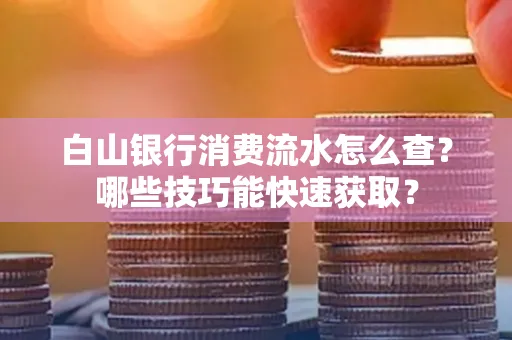 白山银行消费流水怎么查?哪些技巧能快速获取?