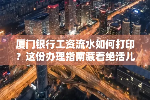 厦门银行工资流水如何打印?这份办理指南藏着绝活儿!