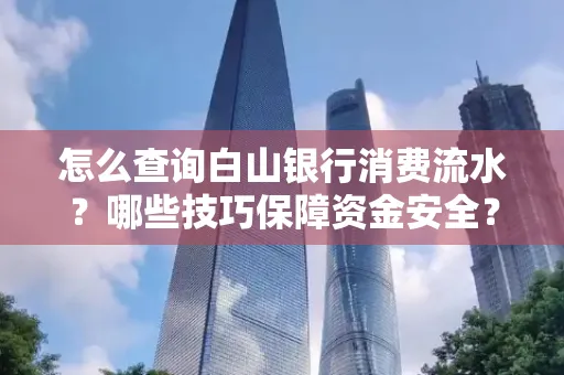 怎么查询白山银行消费流水?哪些技巧保障资金安全?
