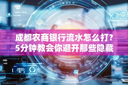 成都农商银行流水怎么打?5分钟教会你避开那些隐藏坑