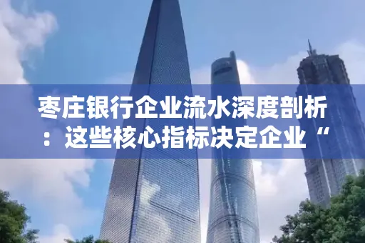 枣庄银行企业流水深度剖析:这些核心指标决定企业“钱袋子”健康度