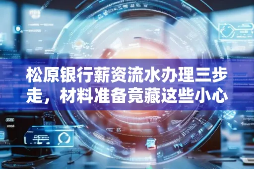 松原银行薪资流水办理三步走,材料准备竟藏这些小心机